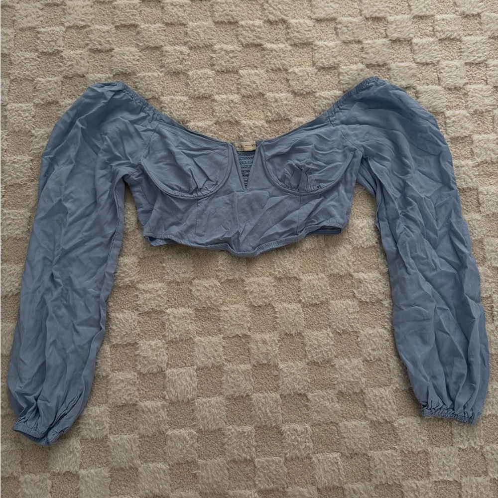 Elegant Blue Women's Top